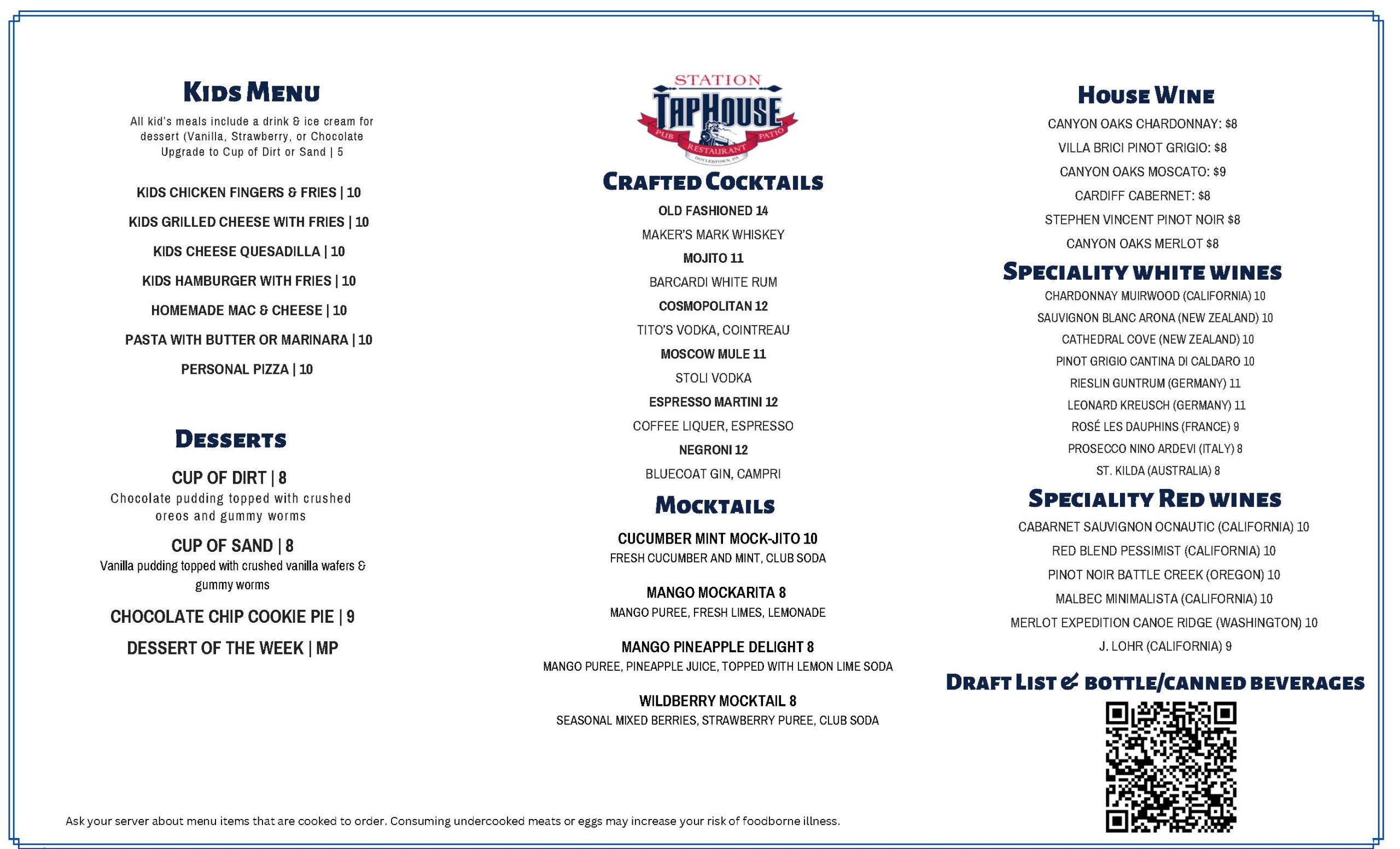 Taphouse Menu (1) Page 2